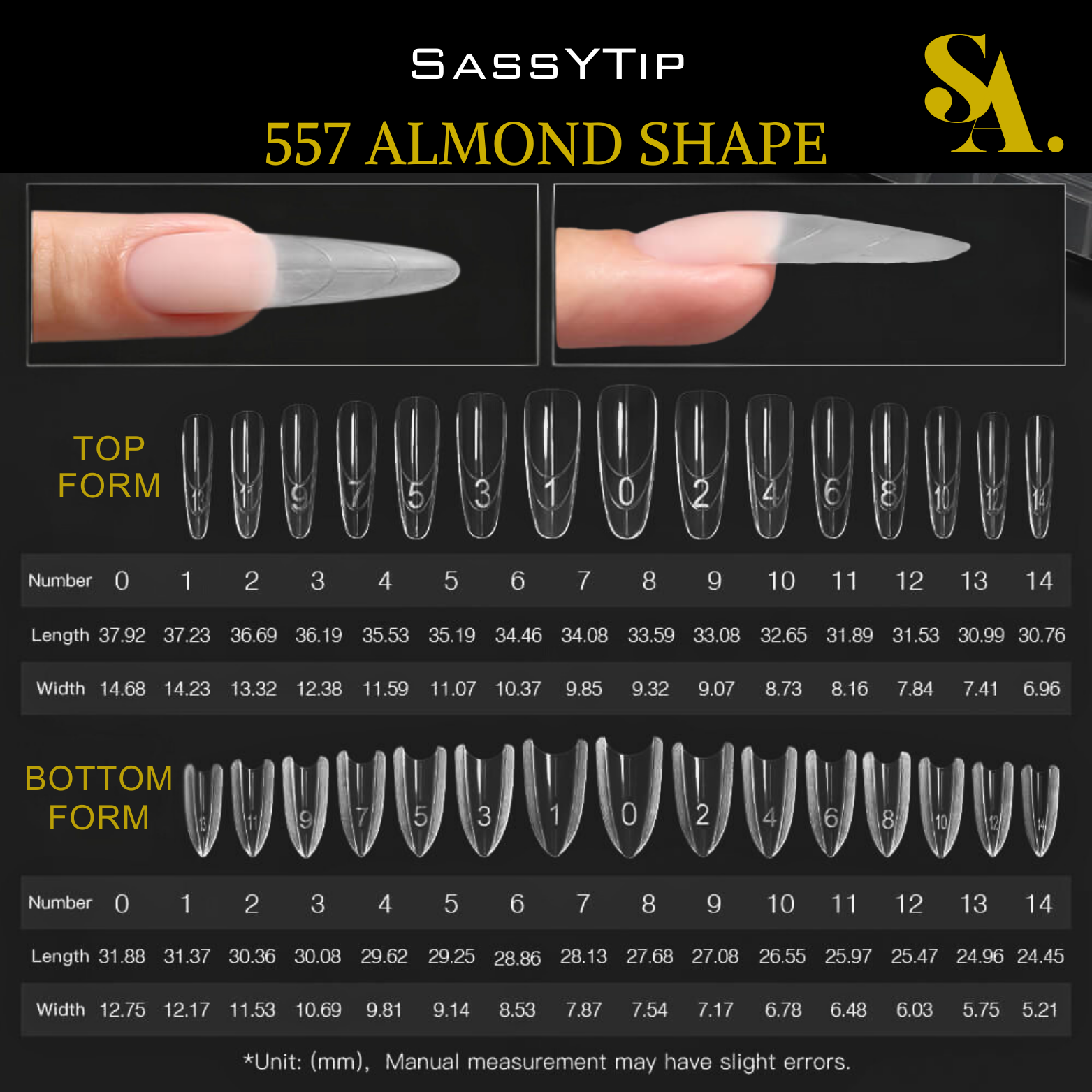Sandwich Nail Extensions-Dual Forms
