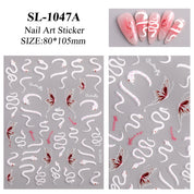 “Lucky Serpent” Vintage Luxe Nail Stickers