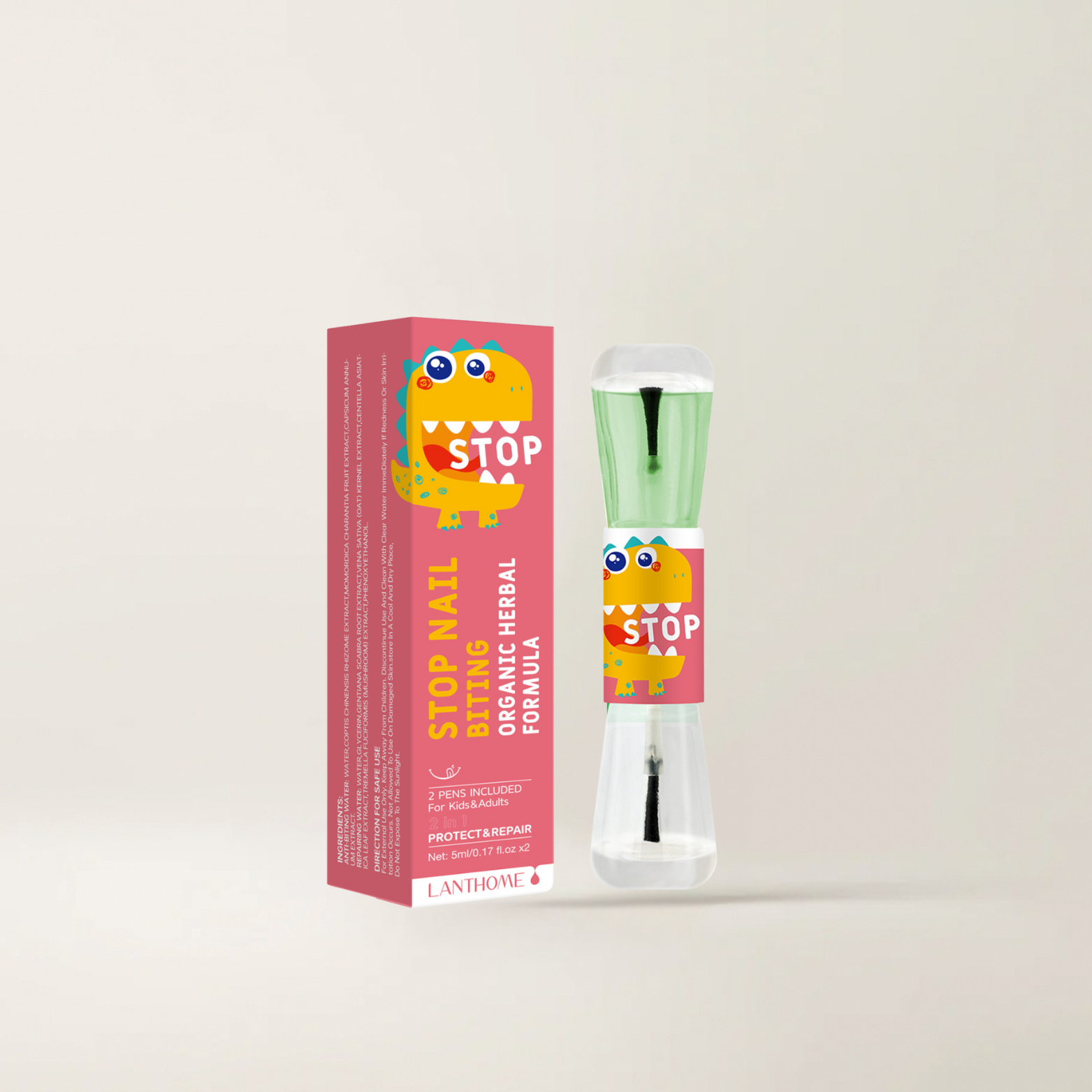 LANTHOME Anti-Nail Biting & Care Duo – Safe & Effective💅🌿