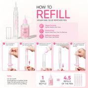 Nail Glue Remover Refill Set