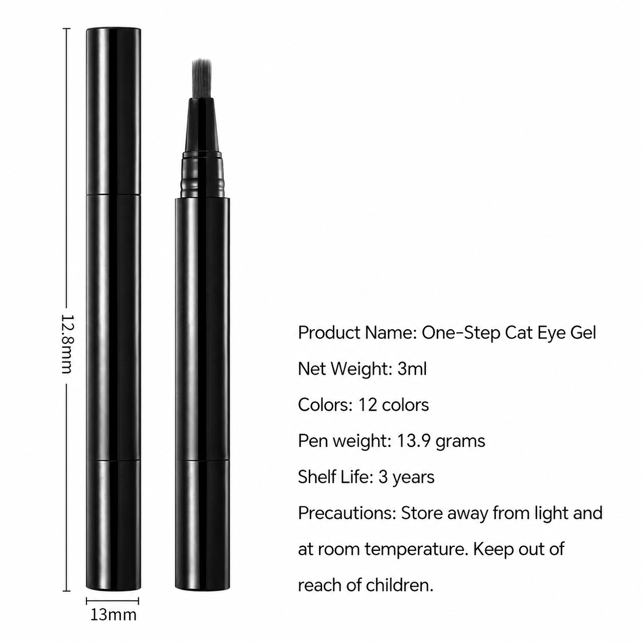 Pocket 3-in-1 Cat Eye Gel Polish Pen, 3ml