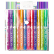 12-Color Nail Art Pen Set - DIY Nail Design Brush Kit for Drawing, Lining & Dotting