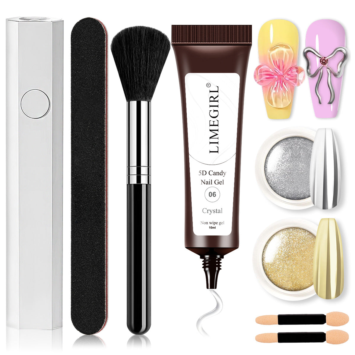 5D 3D Candy Gel | Solid Nail Polish Gel | Clear Sculpting 3D Gel