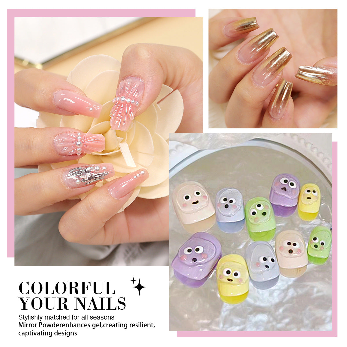 5D 3D Candy Gel | Solid Nail Polish Gel | Clear Sculpting 3D Gel