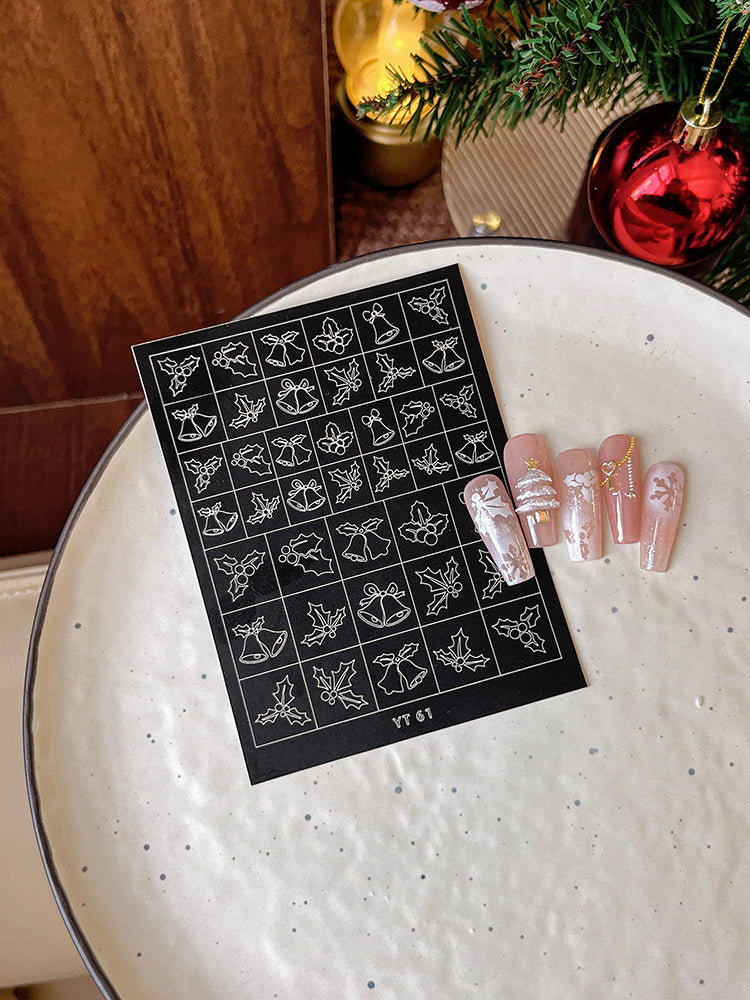 Beginner DIY Hollow Nail Art Sticker Spray Painting: Ethereal French Heart Butterfly Moon Stamping Template Sticker Aid Tool.