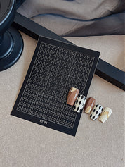 Beginner DIY Hollow Nail Art Sticker Spray Painting: Ethereal French Heart Butterfly Moon Stamping Template Sticker Aid Tool.