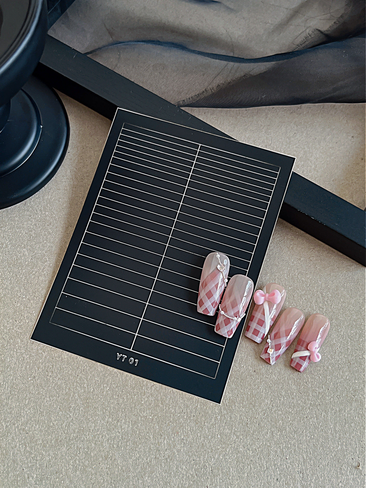 Beginner DIY Hollow Nail Art Sticker Spray Painting: Ethereal French Heart Butterfly Moon Stamping Template Sticker Aid Tool.