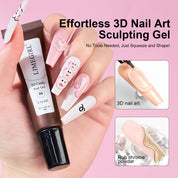 5D 3D Candy Gel | Solid Nail Polish Gel | Clear Sculpting 3D Gel
