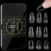 600pcs Half-Matte Seamless Nail Tips Set – Natural Fit, Premium Press-On Perfection