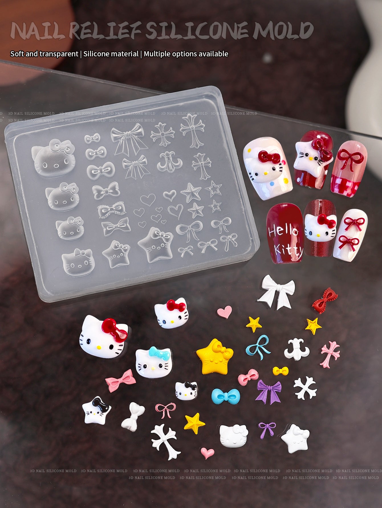 3D Nail Art Silicone Molds Set | Create Fairy-Style Embossed Nails Effortlessly