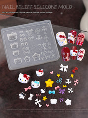 3D Nail Art Silicone Molds Set | Create Fairy-Style Embossed Nails Effortlessly
