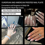 600pcs Half-Matte Seamless Nail Tips Set – Natural Fit, Premium Press-On Perfection