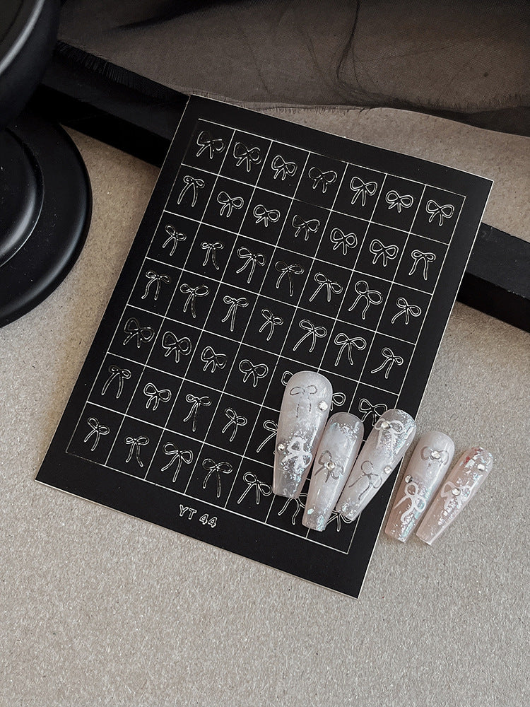 Beginner DIY Hollow Nail Art Sticker Spray Painting: Ethereal French Heart Butterfly Moon Stamping Template Sticker Aid Tool.