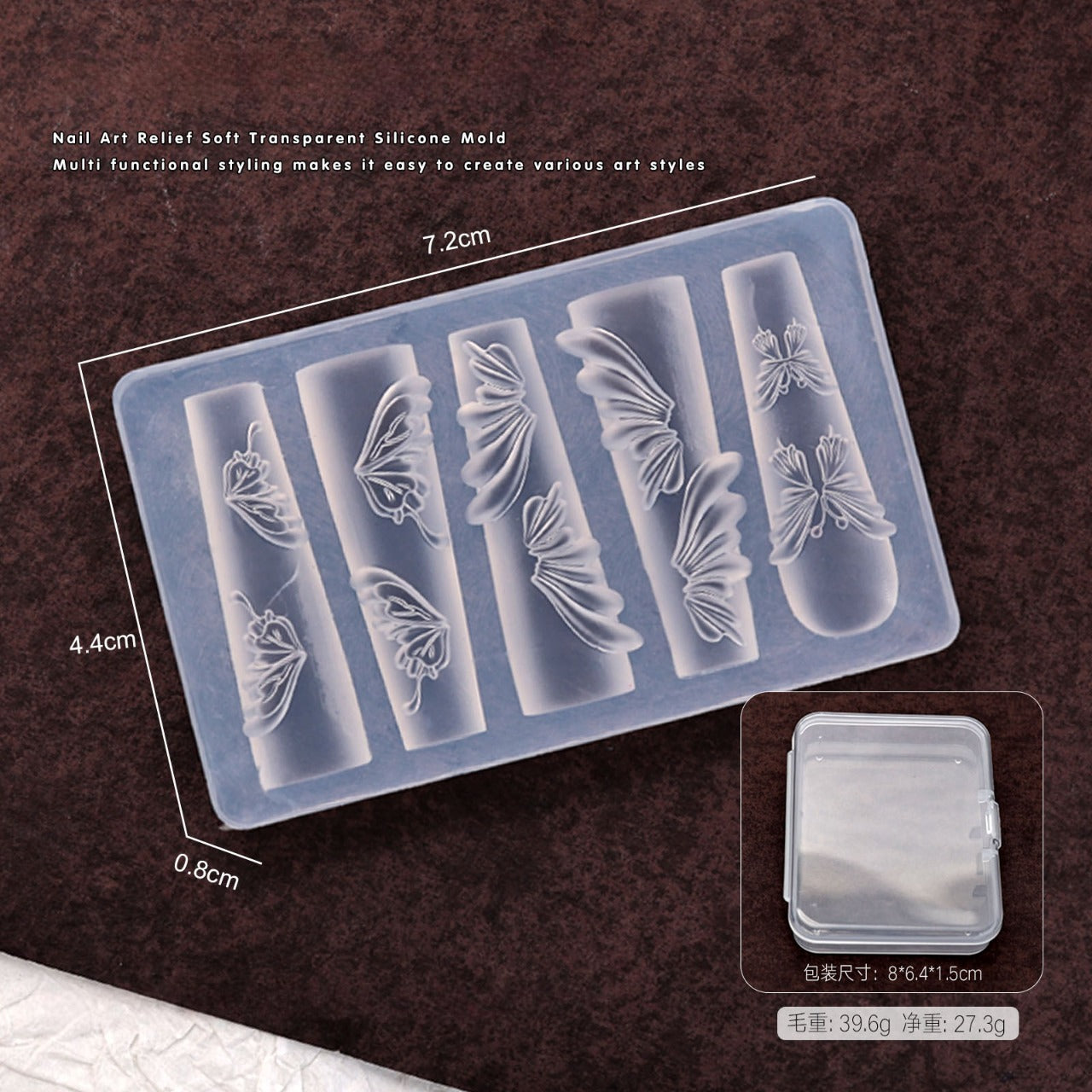 3D Nail Art Silicone Molds Set | Create Fairy-Style Embossed Nails Effortlessly