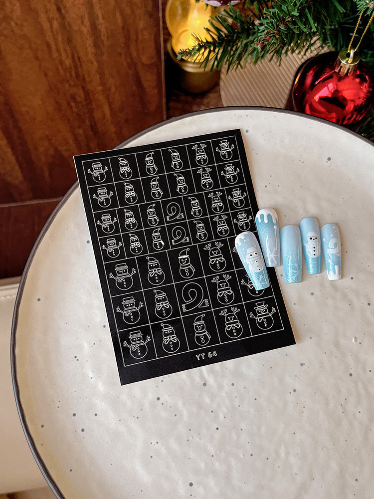 Beginner DIY Hollow Nail Art Sticker Spray Painting: Ethereal French Heart Butterfly Moon Stamping Template Sticker Aid Tool.