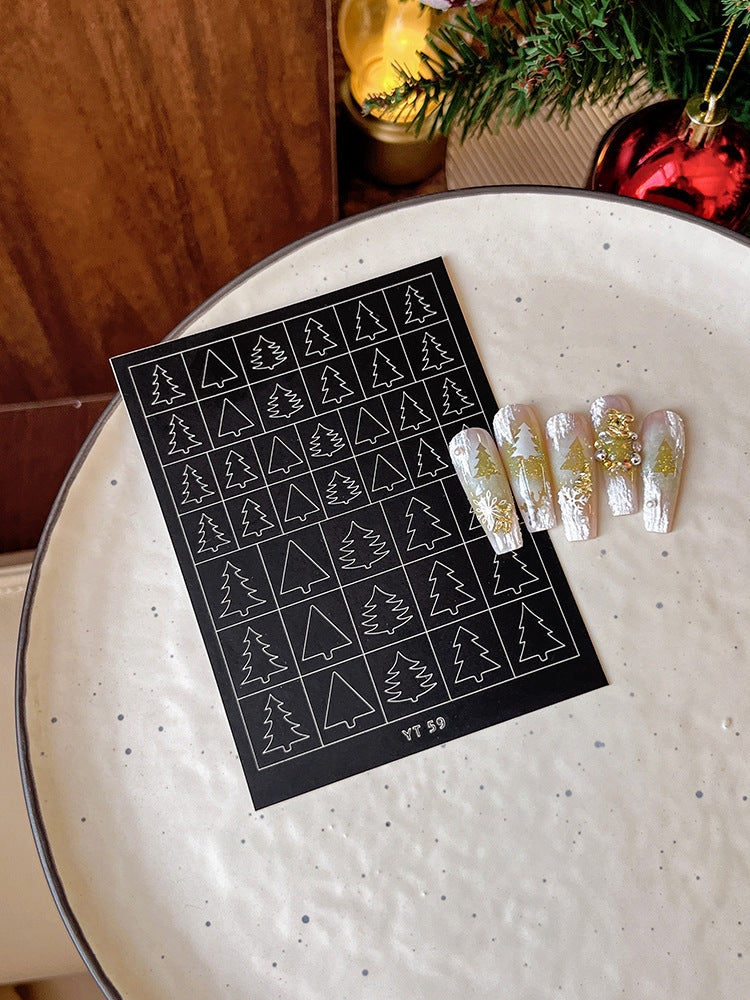 Beginner DIY Hollow Nail Art Sticker Spray Painting: Ethereal French Heart Butterfly Moon Stamping Template Sticker Aid Tool.