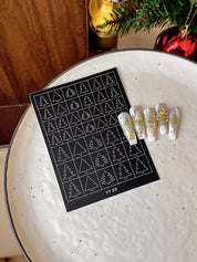 Beginner DIY Hollow Nail Art Sticker Spray Painting: Ethereal French Heart Butterfly Moon Stamping Template Sticker Aid Tool.