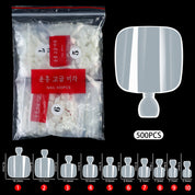 500-Piece Natural Toenail Press-On Set | Salon-Quality Fake Toenails for Effortless Pedicures