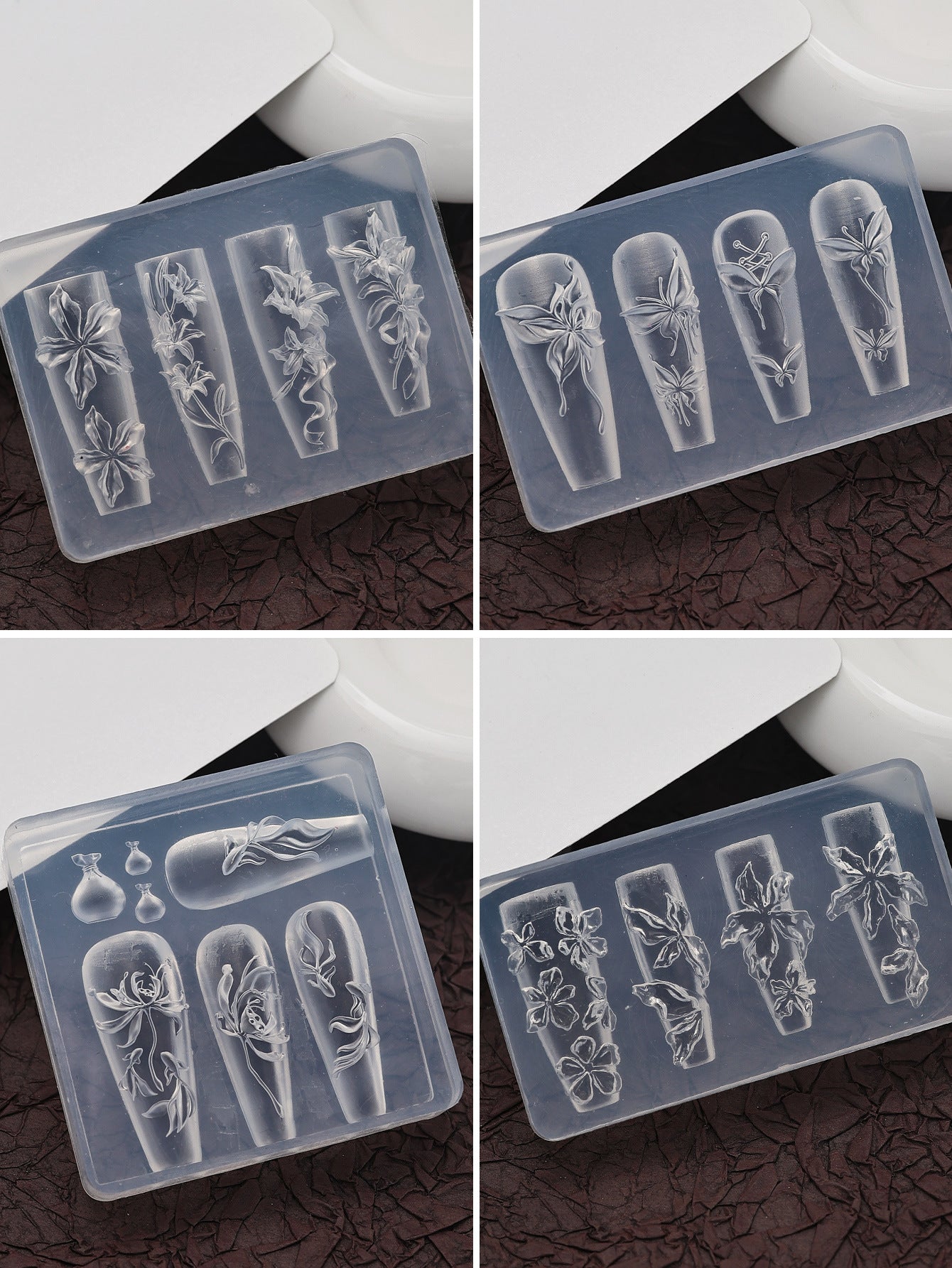 3D Nail Art Silicone Molds Set | Create Fairy-Style Embossed Nails Effortlessly