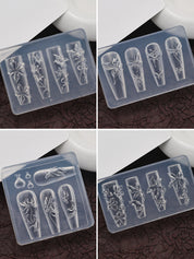 3D Nail Art Silicone Molds Set | Create Fairy-Style Embossed Nails Effortlessly