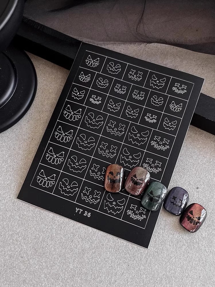 Beginner DIY Hollow Nail Art Sticker Spray Painting: Ethereal French Heart Butterfly Moon Stamping Template Sticker Aid Tool.