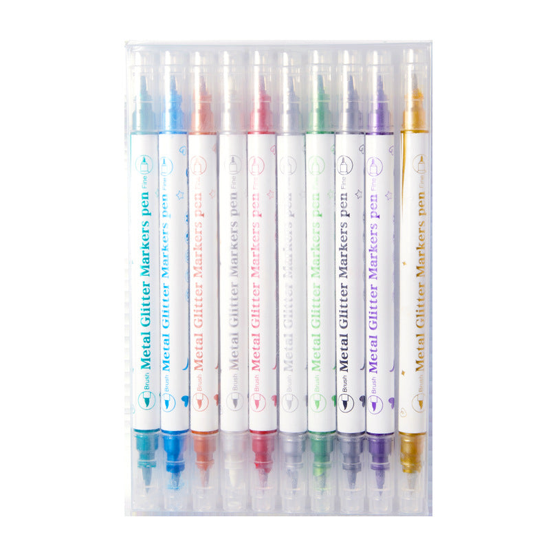 12-Color Nail Art Pen Set - DIY Nail Design Brush Kit for Drawing, Lining & Dotting