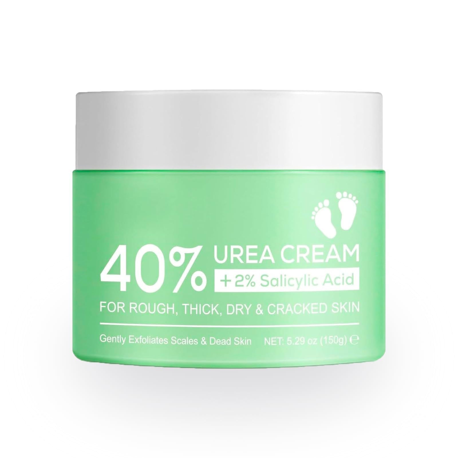 40% Urea + 2% Salicylic Acid Hand & Foot Cream | "One-Step Polish" for Dry, Cracked Skin
