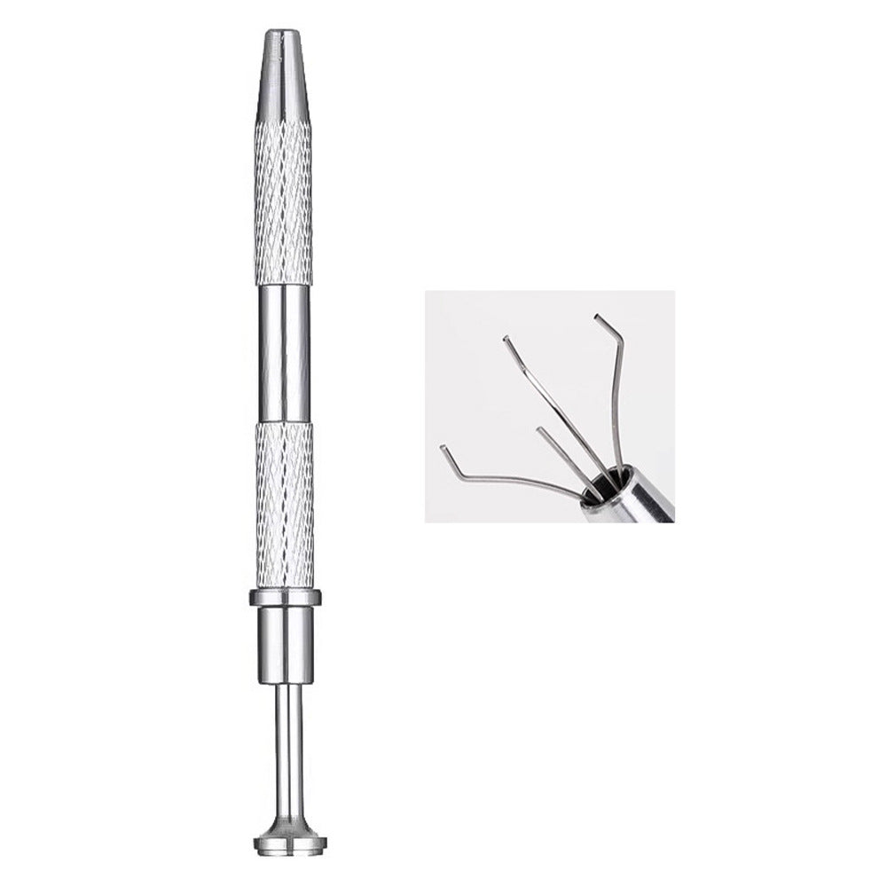 Mini Tofu Block Patting Gel Sponge Nail Tool - For Gradient, Blur & Blush Nails | Metal Gripping Clamp (Nail-Specific)