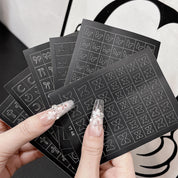 Beginner DIY Hollow Nail Art Sticker Spray Painting: Ethereal French Heart Butterfly Moon Stamping Template Sticker Aid Tool.