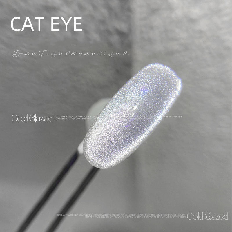 Nail Flash Stone Cat Eye Gel - Viral Sparkling Nail Polish