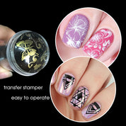 Nail Art Clear Silicone Stamper Set