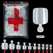 500-Piece Natural Toenail Press-On Set | Salon-Quality Fake Toenails for Effortless Pedicures
