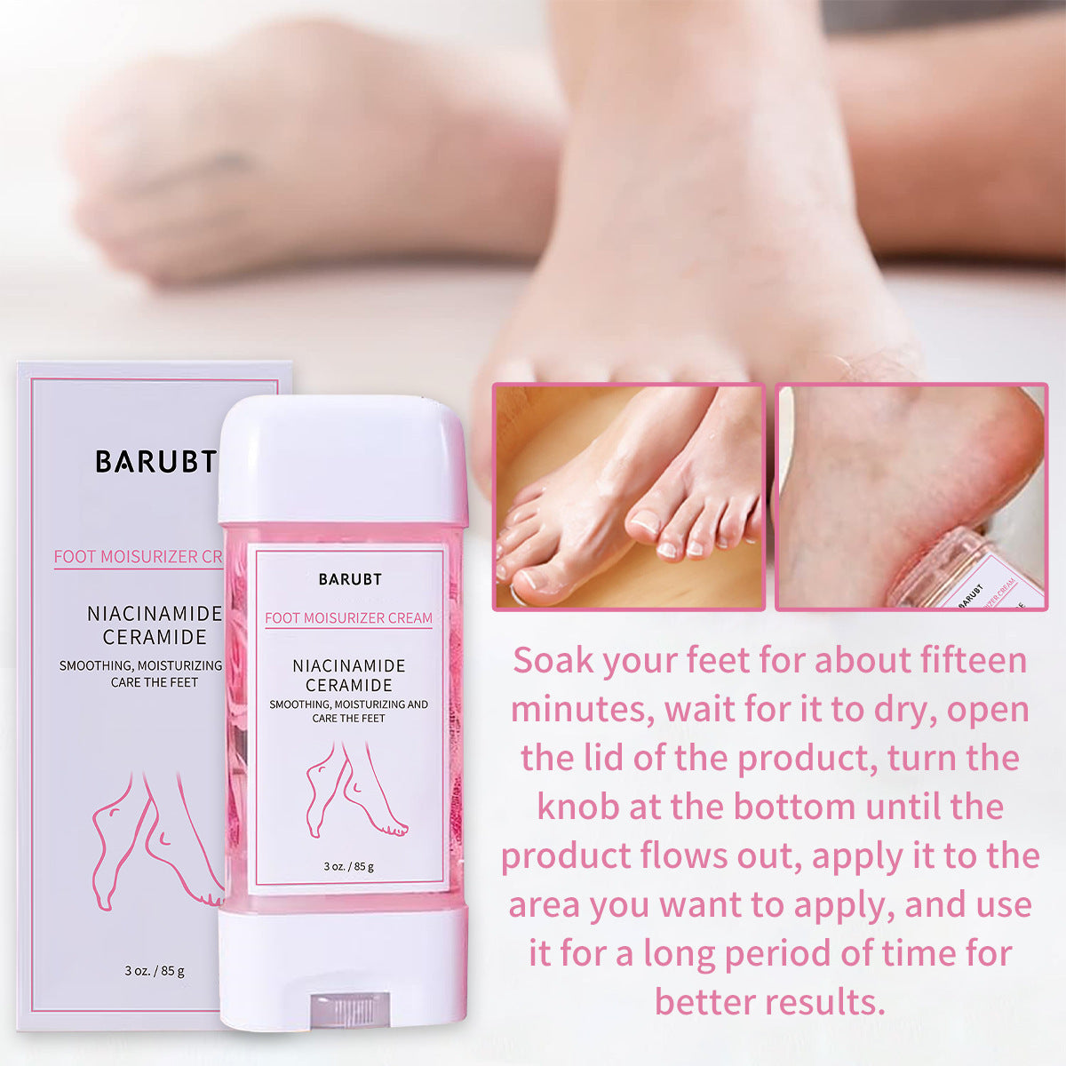 Niacinamide Foot & Hand Cream: Long-Lasting Moisturization for Soft Skin & Cracked Repair