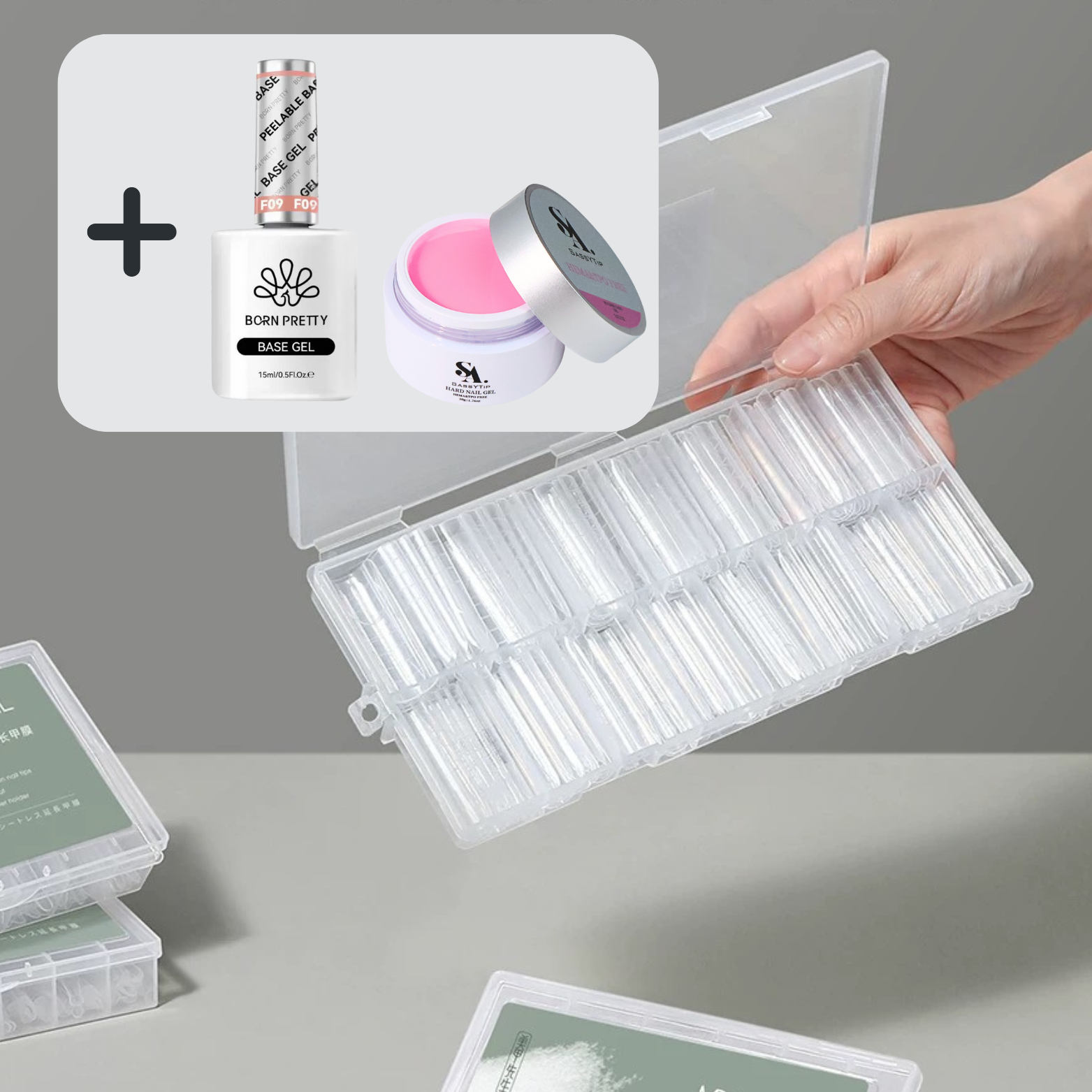 Sandwich Nail Extensions-Dual Forms