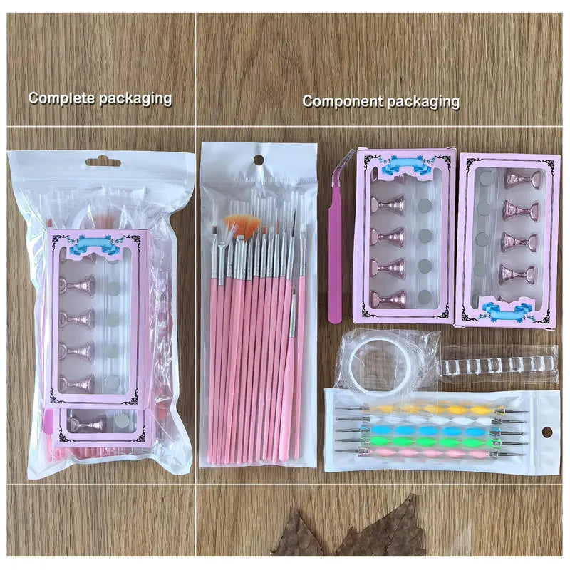 Nail Artist-Recommended DIY Brush Set – 11Pcs Complete Kit