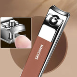 🔥 Set manicure portatile antispruzzo con tagliaunghie da 7 pezzi