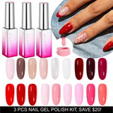 3PCs Nail Gel Polish Set