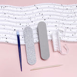 Kit de cuidado de uñas magenta 6 en 1: ¡todo lo que necesitas para tener uñas perfectas como de salón en casa!