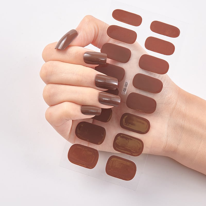 💅SEMICURED UV GEL NAIL STICKERS KIT