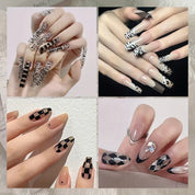 Beginner DIY Hollow Nail Art Sticker Spray Painting: Ethereal French Heart Butterfly Moon Stamping Template Sticker Aid Tool.