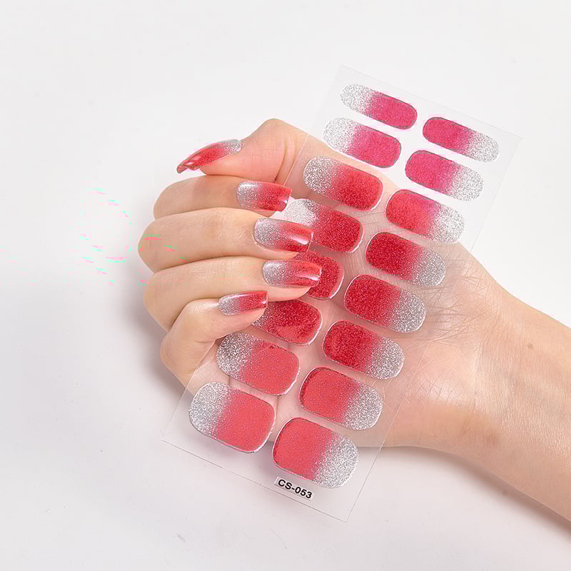 💅SEMICURED UV GEL NAIL STICKERS KIT