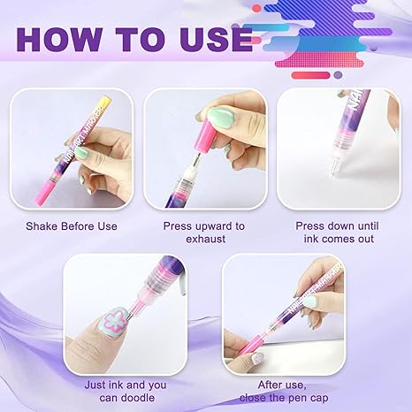 DIY Nail Art Pens Set