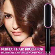 😍 2 in 1 Negative Ion Hair Straightener Styling Comb