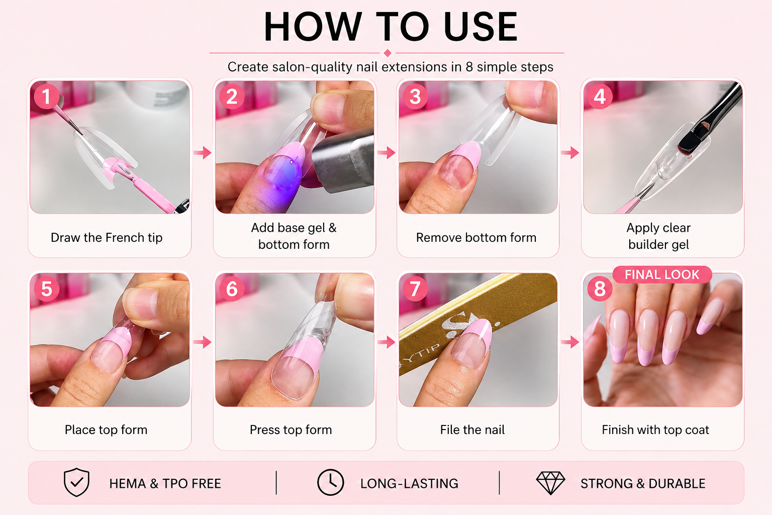 SassyTip Easy French Tip 3PCS Set