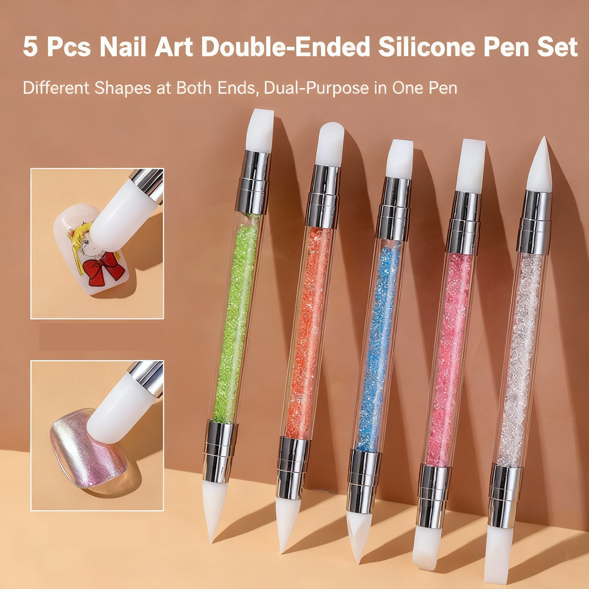 The Silicone Nail Art Brush - Precise Detailing & Clean Edges