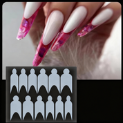 Reusable Nail Art Stencils for French Manicure