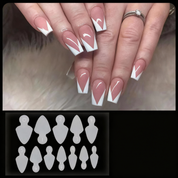 Reusable Nail Art Stencils for French Manicure