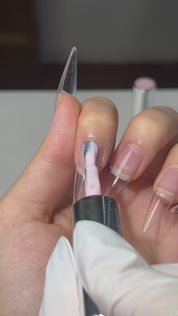 3PCs Pink Glazed Nail Kit