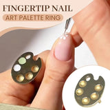 Fingertip Nail Art Palette Ring